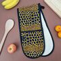 African Print Oven Gloves | Blue Rere Print, thumbnail 1 of 5