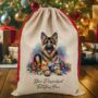 Personalised German Shepherd In Christmas Lights, thumbnail 7 of 10