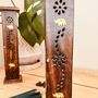 Brass Elephant Inlay Incense Tower Burner Box, thumbnail 3 of 10