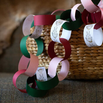 Kids Fingerprint Nutcracker Christmas Paperchain Kit, 7 of 9