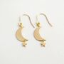 Moon And Star Earrings, thumbnail 1 of 3