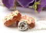 Sterling Silver Mini Doughnut Necklace, thumbnail 6 of 12