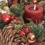 Stars And Baubles Christmas Candle Table Centrepiece, thumbnail 3 of 4