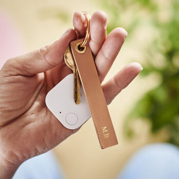 Bluetooth Tracker Personalised Leather Keyring, 5 of 8