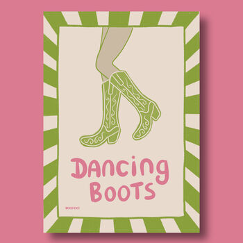 Dancing Boots Cowgirl Print, 7 of 8