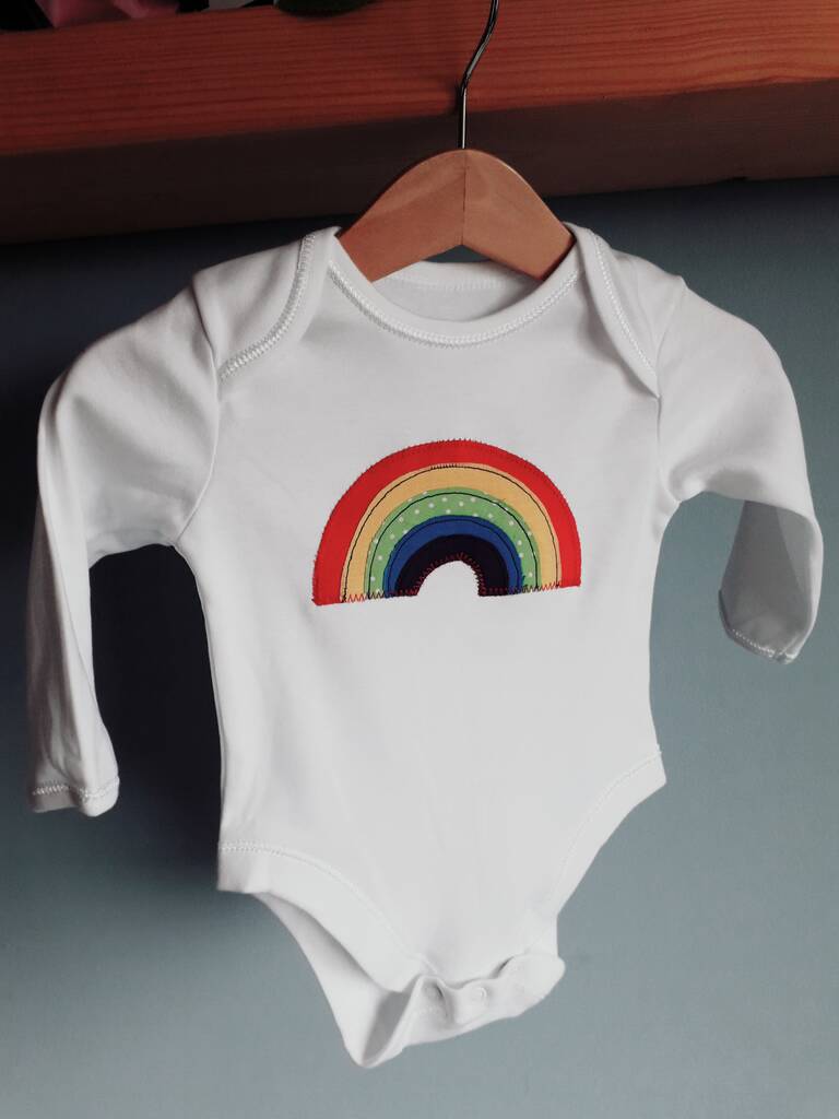 Baby Rainbow Long Sleeve Vest By cabbie kids