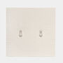Bridal Party Sterling Silver Pearl Drop Earrings Gift, thumbnail 3 of 7