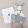 New Baby Gift, Bunny Comforter, thumbnail 2 of 8