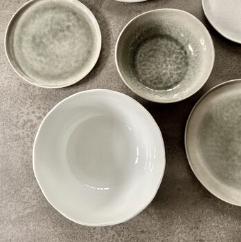 Grey Crumple Plates And Bowls, 8 of 8