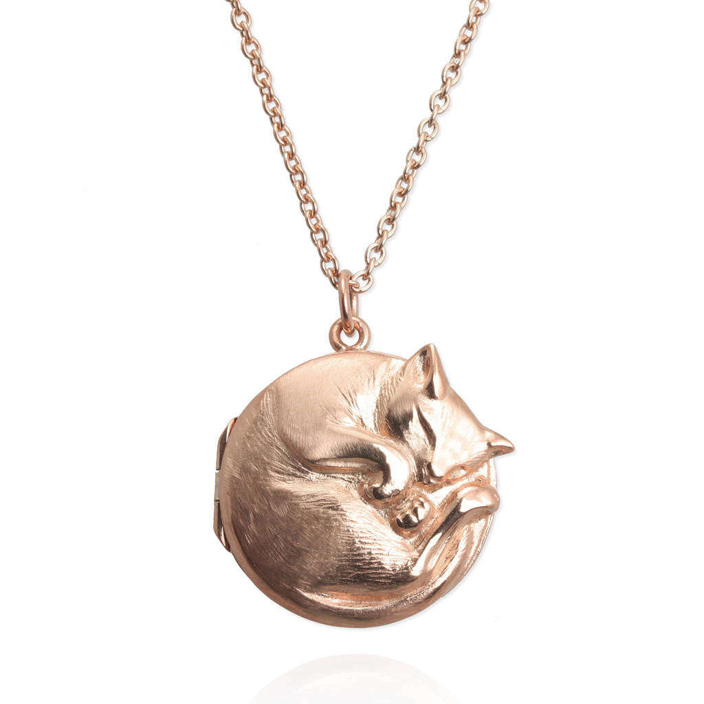 personalised cat locket by jana reinhardt jewellery