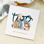 Safari Friends 2nd Birthday Card, thumbnail 1 of 2