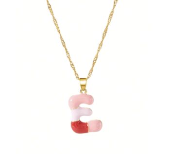 Bubble Alphabet Enamel Necklace, 5 of 10