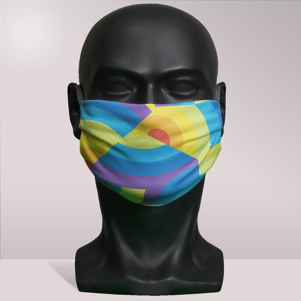 Rainbow Face Mask For Adults By Andy Tuohy