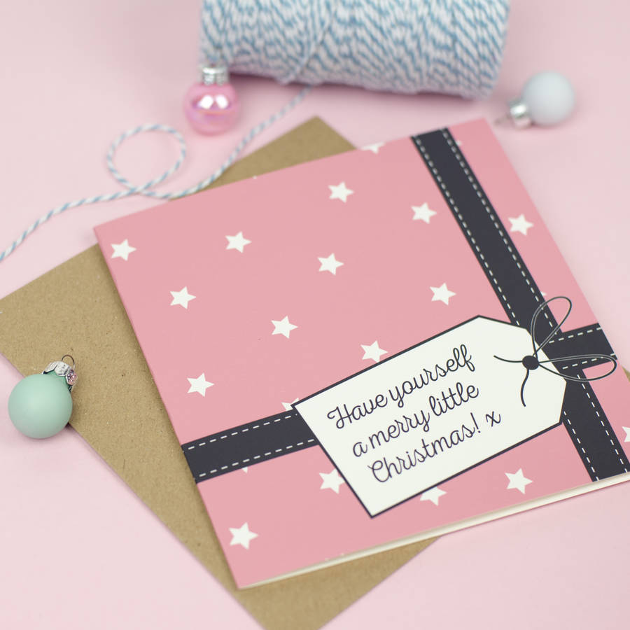 Christmas Gift Greeting Card By Bonnie Blackbird