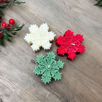 Festive Snowflake Candle Christmas Gift, 2 of 9