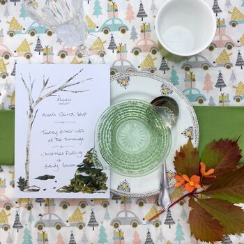 Christmas Table 'Write Your Own Menu' Place Prints, 6 of 6