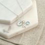 Pisces, Initial And Birthstone Necklace, thumbnail 1 of 7