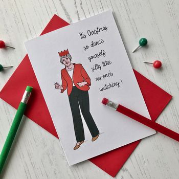 Funny Robot Dancing Christmas Card, 2 of 2