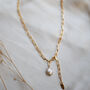 Freshwater Pearl Drop Necklace, thumbnail 1 of 5