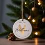 First Married Christmas Personalised Decoration, thumbnail 6 of 8