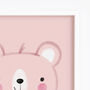 Cute Bear Personalised Name And Date Print, thumbnail 2 of 10