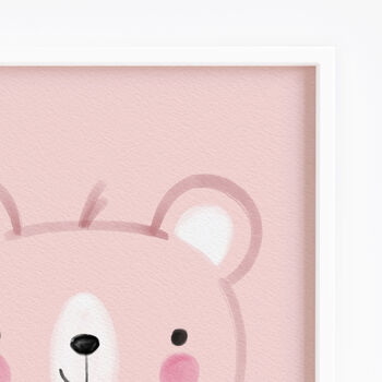 Cute Bear Personalised Name And Date Print, 2 of 10
