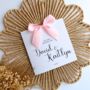 On Your Wedding Day Card, Luxury Bow Wedding Couple Card, thumbnail 1 of 5