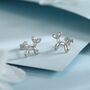 Sterling Silver Balloon Dog Stud Earrings, thumbnail 1 of 12