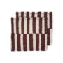 H Kliving Cotton Napkins Striped Burgundy Set Of Two, thumbnail 1 of 5