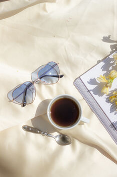 Blue Tint Metal Frame Heart Shaped Sunglasses, 3 of 3