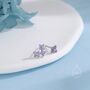 Sterling Silver Asymmetric Hydrangea Cz Stud Earrings, thumbnail 4 of 12