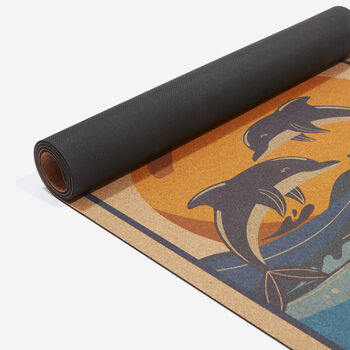 The Playful Dolphin Cork Yoga Mat, 5 of 7