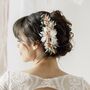 Florence Preserved Flower Wedding Bridal Hair Comb, thumbnail 1 of 2
