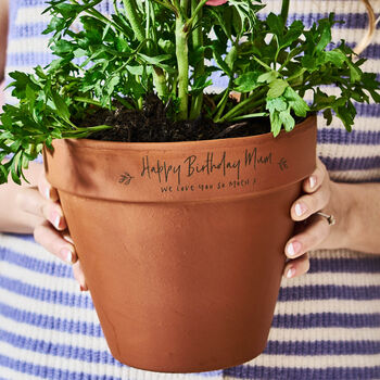 Personalised Birthday Gift Flower Pot, 3 of 3