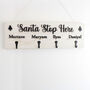 Personalised Christmas Stocking Hanger, Santa Stop Here, thumbnail 4 of 6