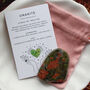 Unakite Smoothstone With Pouch | Crystal Gift, thumbnail 2 of 8