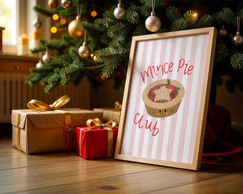 Mince Pie Club Kids’ Christmas Print, 2 of 6