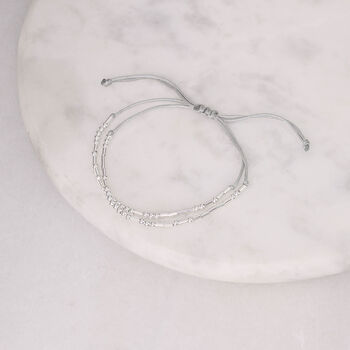 Sterling Silver 'I'd Help You Bury The Body' Morse Code Bracelet, 3 of 7
