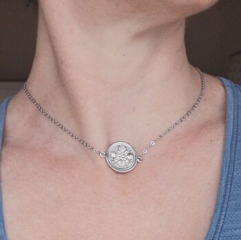 Personalised 90th Birthday Sixpence Coin Necklace, 11 of 12