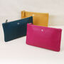 Personalised Monogram Small Leather Clutch Bag, thumbnail 7 of 10