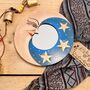 Wooden Celestial Moon And Star Mini Mirror, thumbnail 3 of 6