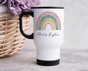 Big Heart Teacher Travel Mug, 2 of 2