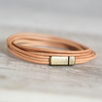 Leather Cord Wrap Bracelet, 5 of 12