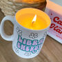 Plum And Sandlewood Zodiac Energy Candle With A Handle, thumbnail 1 of 8