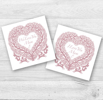 I Or We Love You Mummy Or Mum Card, 2 of 6
