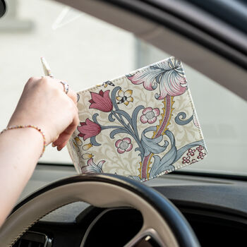 Blue Badge Wallet Disabled Parking Permit Holder William Morris Golden Lily Plum, 4 of 8