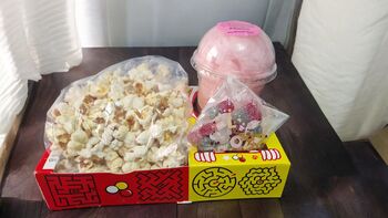 Children's Maze Graze Box, Candy Floss, Popcorn, Sweets Pamper Night, 3 of 4