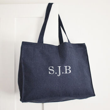 Personalised Initials Oversized Beach And Shopping Bag, 4 of 6