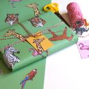 Safari Animal Wrapping Paper By Laura Crow | notonthehighstreet.com