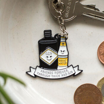 'Thick And Gin' Funny Friendship Keyring, 4 of 5
